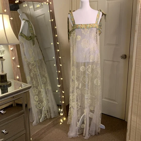 Free People Intimately Bali Flower Fields Maxi Slip - Picture 5 of 13